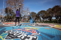 Mapei for Red Bull's basketball court in Rome