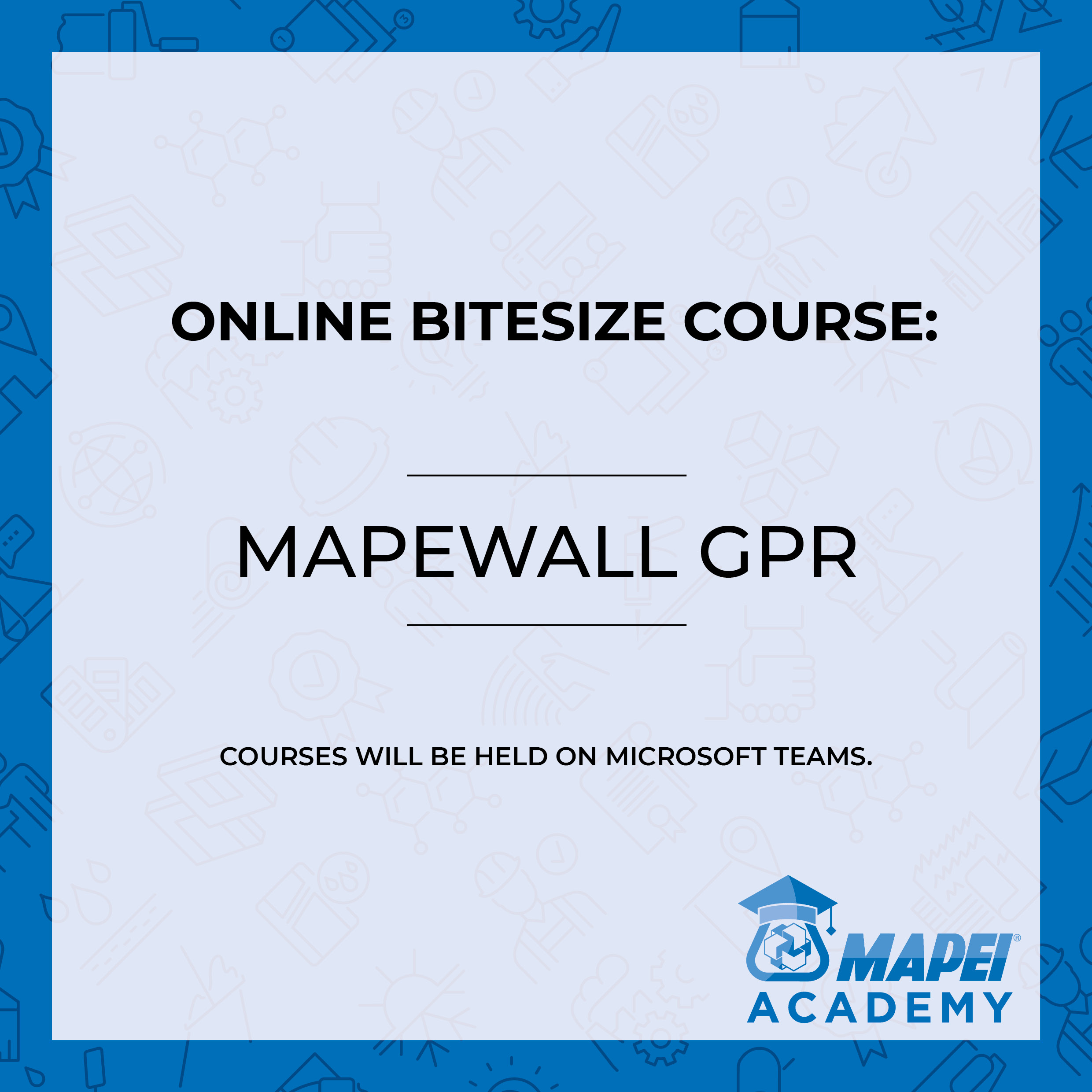 Q1 Mapewall GPR Online