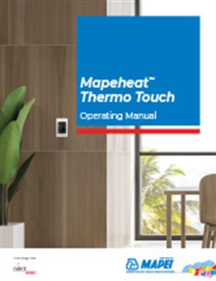 Mapeheat Thermo Touch Operating Manual