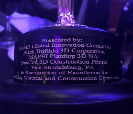 3D construction-printing solution with MAPEI’s Planitop 3D [NA] wins NAHB award