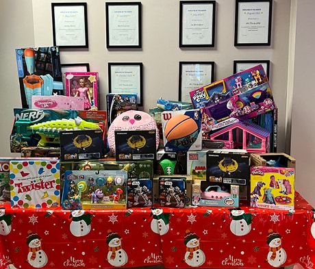 Unwrapping smiles: MAPEI gives back with a special Toys for Tots contribution