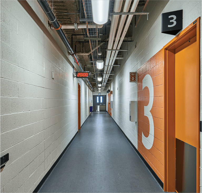Four Rinks Under One Roof Hallway