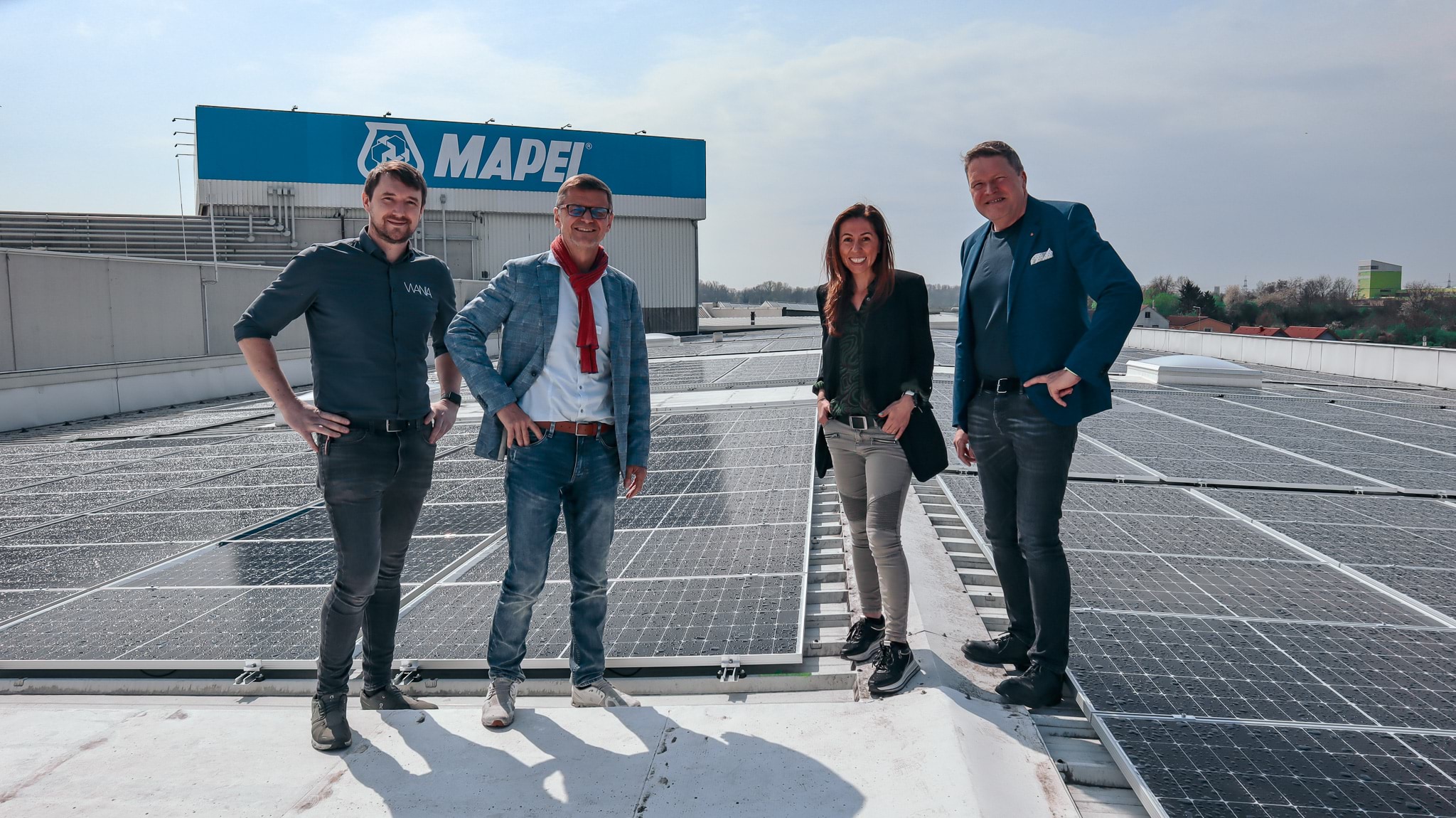 Eine Investition in die Zukunft – MAPEI investiert in PV-Anlage und setzt somit ab sofort auf klimafreundliche Solarenergie