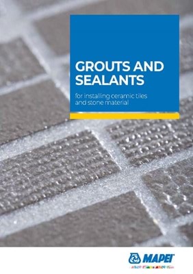 Grouts and sealants for installing ceramic tiles and stone materials