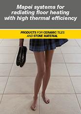 Mapei systems for radiating floor heating with high thermal efficiency