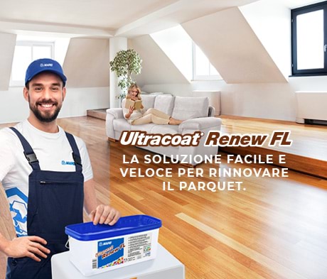 Ultracoat Renew FL: il sistema semplice e veloce Mapei per la finitura del parquet