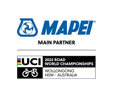Mapei Main Partner of 2022 UCI Road World Championships in Wollongong, Australia