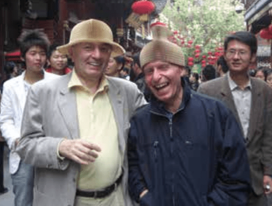 Giorgio Squinzi y Pasquale Zaffaroni durante un viaje de negocios en China.