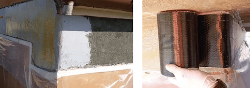 Povezivanje zidova zidane građevine – FRP sustav