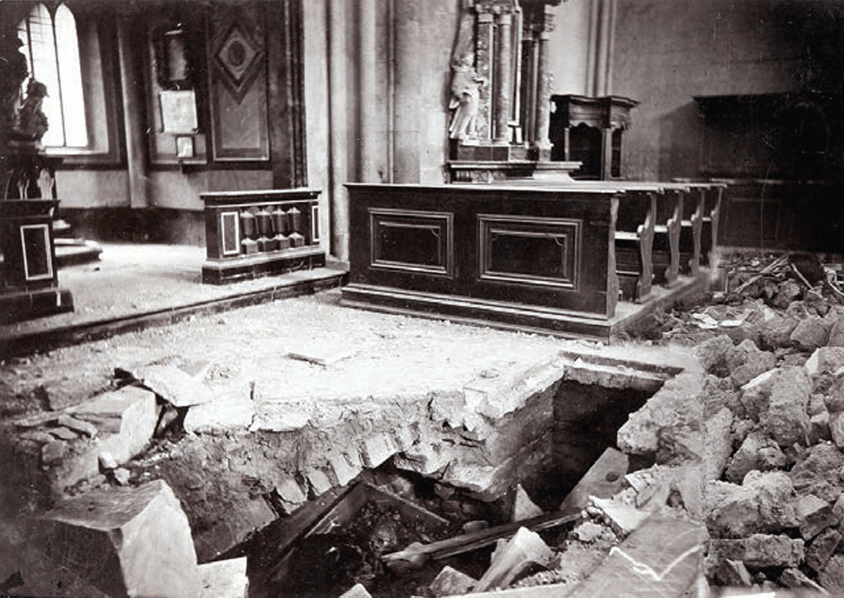 Oštećenje poda u Zagrebačkoj katedrali