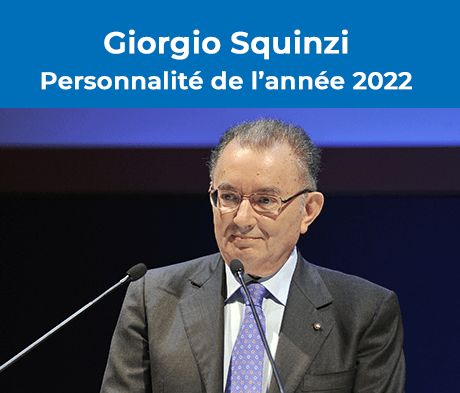 Giorgio Squinzi nommé Personnalité de l’année 2022 dans le domaine du carrelage par le TCNA (Conseil Nord-Américain de pose de carrelage)