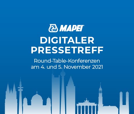 MAPEI Pressemappe vom digitalen Pressetreff 2021