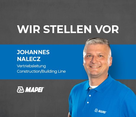 Neuer MAPEI Vertriebsleiter Johannes Nalecz