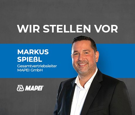 Markus Spießl ab sofort MAPEI Gesamtvertriebsleiter