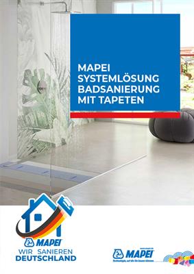 MAPEI Systemlösung Badsanierung mit Tapeten