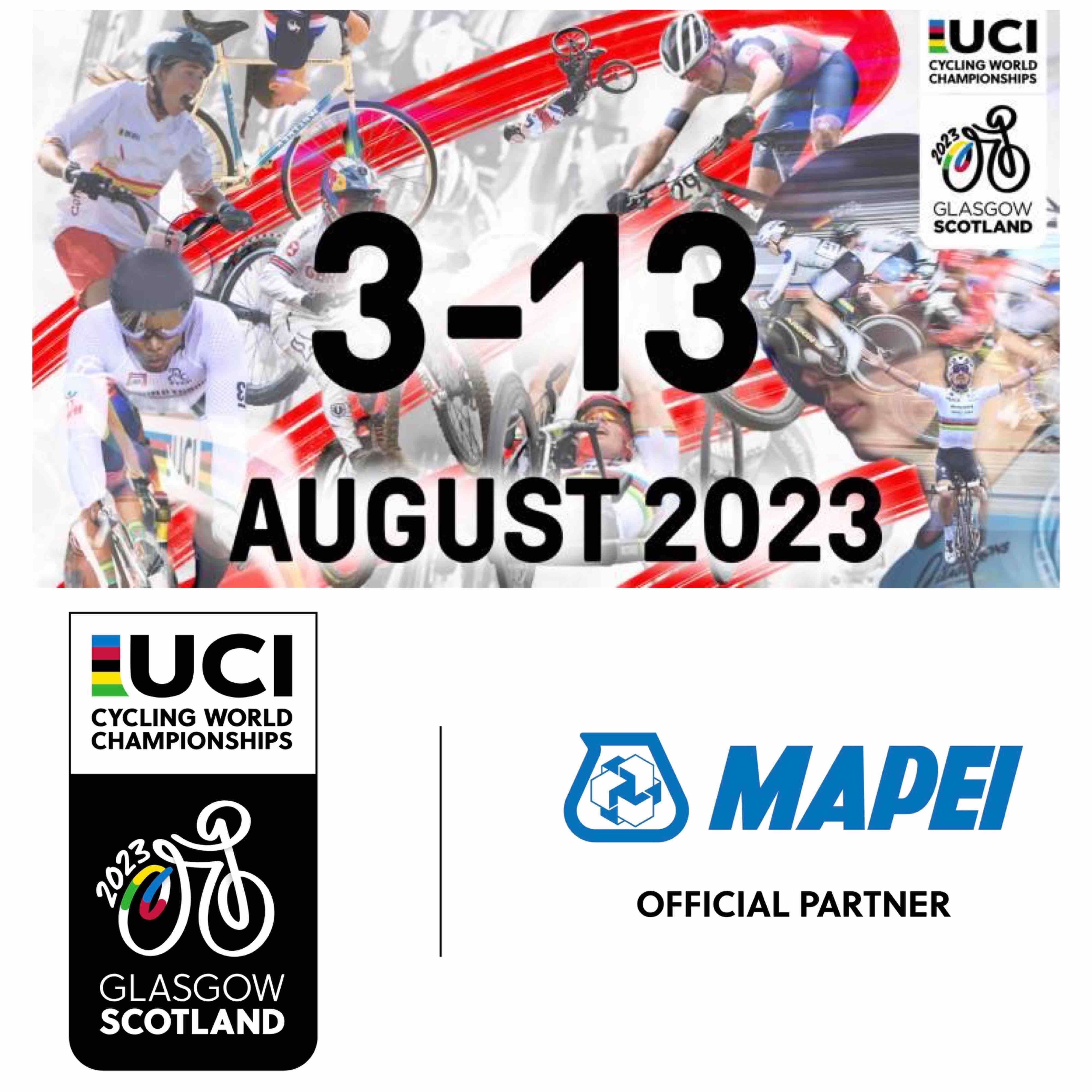 Amplio protagonismo de Mapei en la primera edición de los Campeonatos del Mundo de Ciclismo UCI 2023