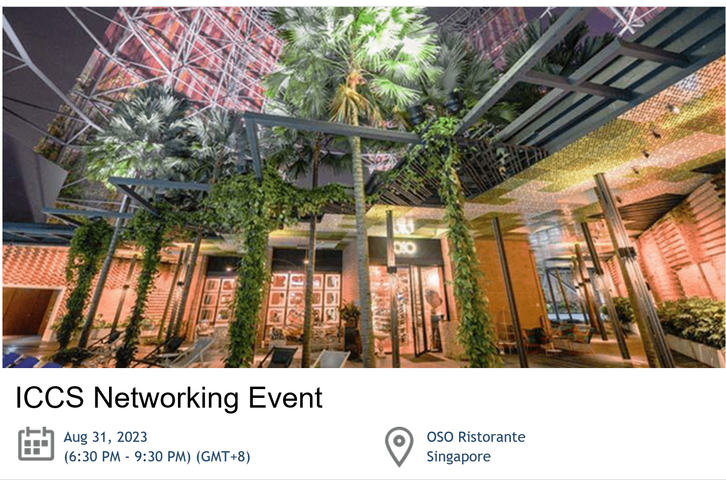 ICCS Networking Night 2023 - August