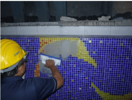 perfect application grout mortar in Singapore