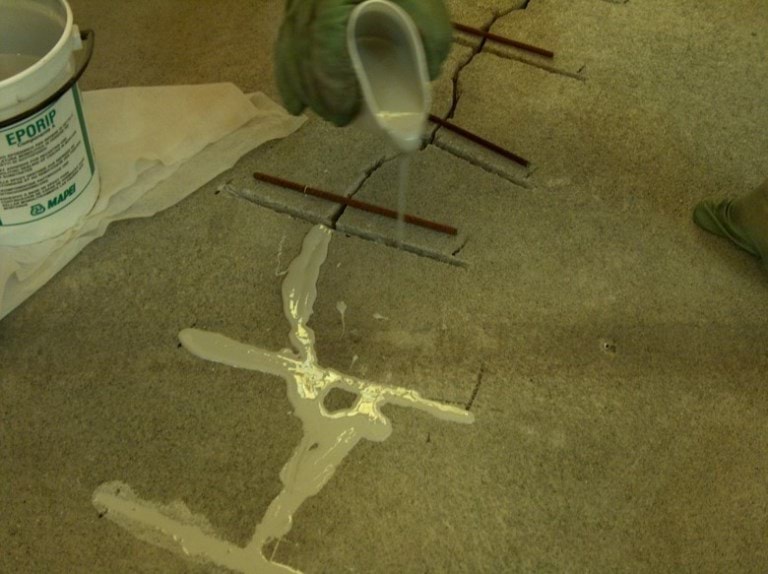 How to fix a cracked epoxy floor
