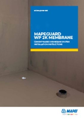 Installation instructions Mapeguard WP 2K Membrane - cement based membrane system