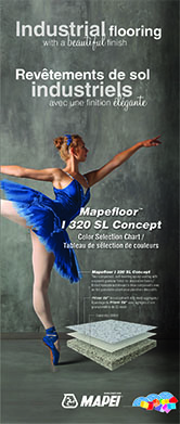 Tableau de sélection de couleurs pour Mapefloor I 320 SL Concept