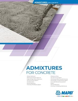 Admixtures for Concrete Product Catalog