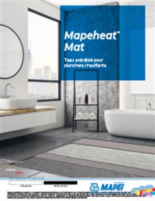 Mapeheat Mat Tissu précâblé pour planchers chauffants