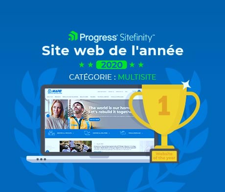 Le site Web remanié de MAPEI remporte un grand succès lors de la cérémonie de remise des prix