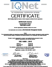 ISO 14001 IQ NET MAPEI CORP