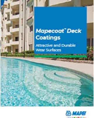 Mapecoat™ Deck Coatings Attractive and Durable Wear Surfaces