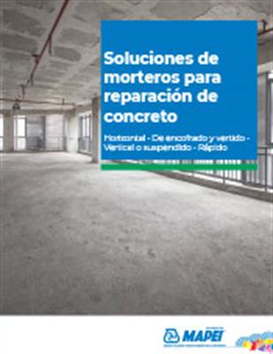 Soluciones de morteros para reparación de concreto