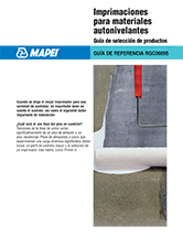 Imprimaciones para materiales autonivelantes - Guía de selección de productos