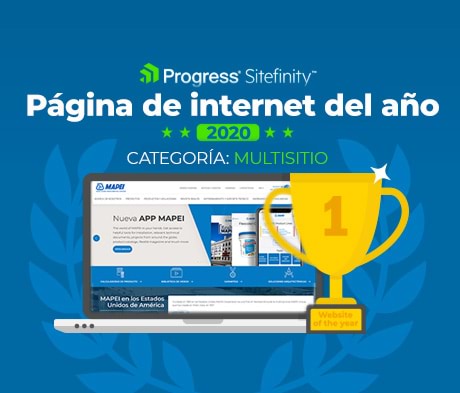 El sitio de internet rediseñado de MAPEI gana en grande en ceremonia de premiación