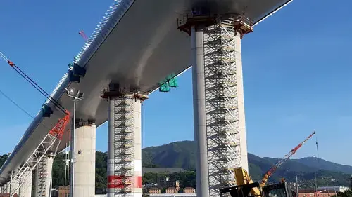 Genoa, San Giorgio Bridge: reconstruction using Mapei technologies 