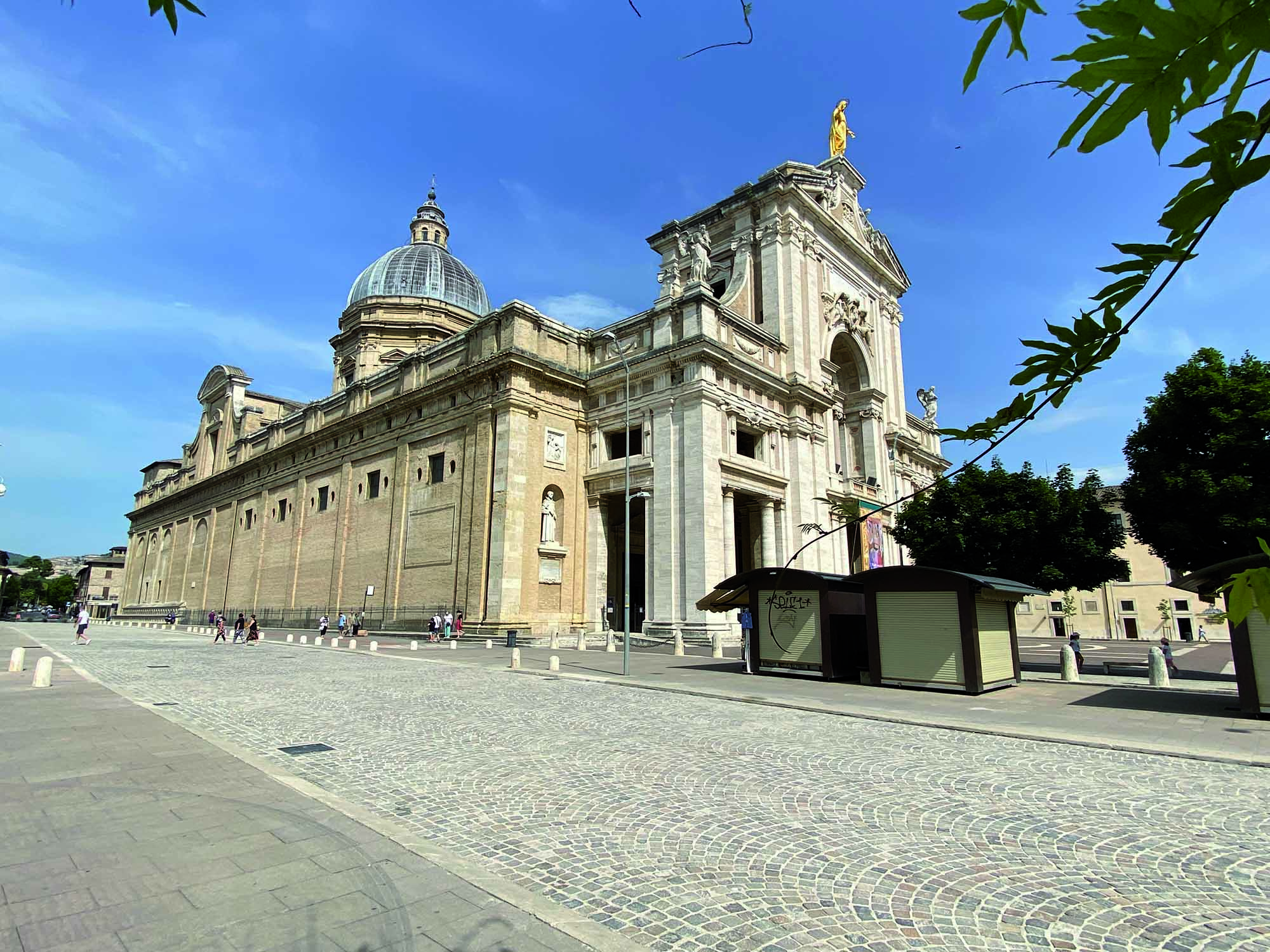 Mapestone System Mapei in Assisi Italy - The surface of the paving upon completion of the work.