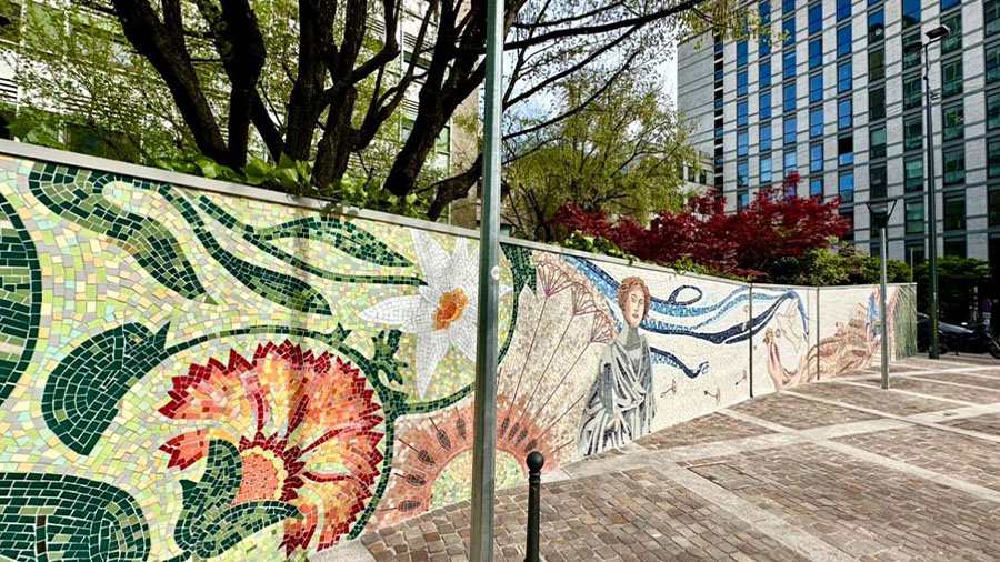 Cri Mosaici e Mapei celebrano Rosa Genoni con un mosaico unico